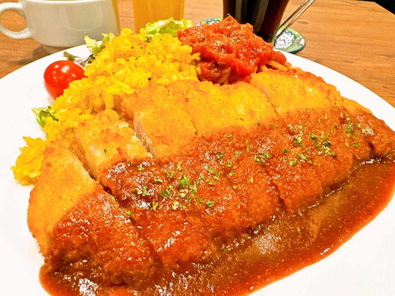 【朝食】長崎名物「トルコライス」 。朝からがっつり食べたい方におすすめです。