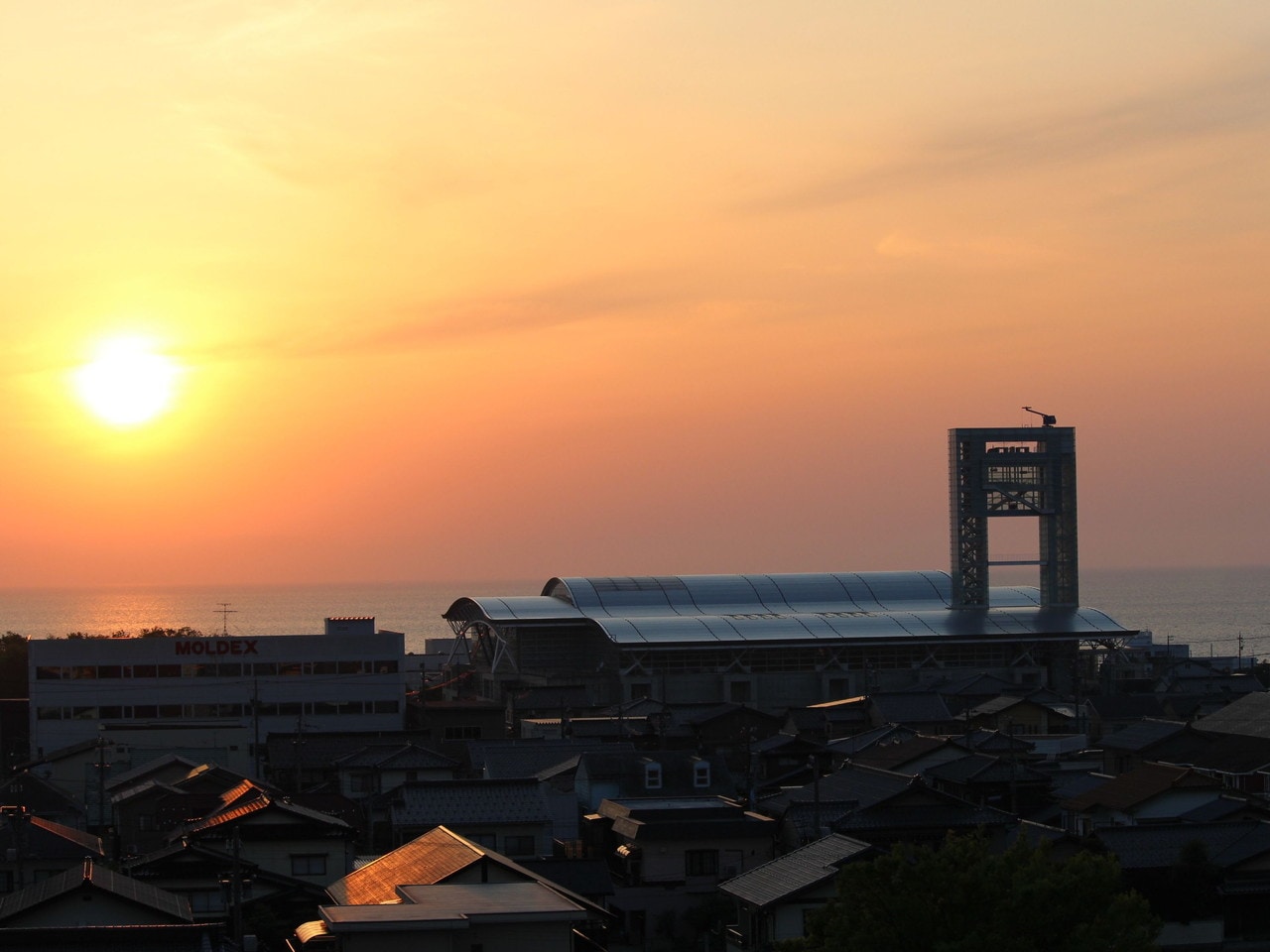 客室高層階（線路側）の風景